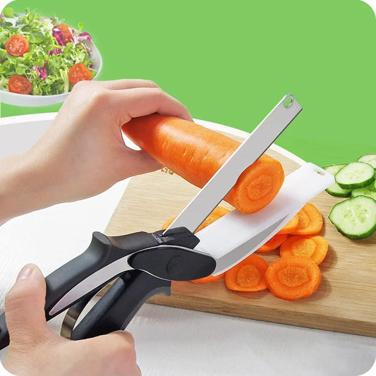 2 In 1 Knife  with Cutting Board